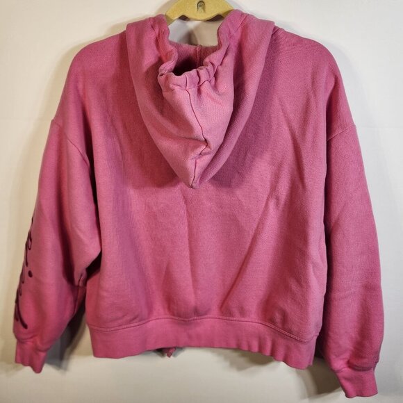 Pink by Victoria's Secret Zip up Hoodie Sweatshirt Sz Small - Picture 2 of 5